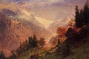 Albert Bierstadt View of the Grindelwald oil on canvas